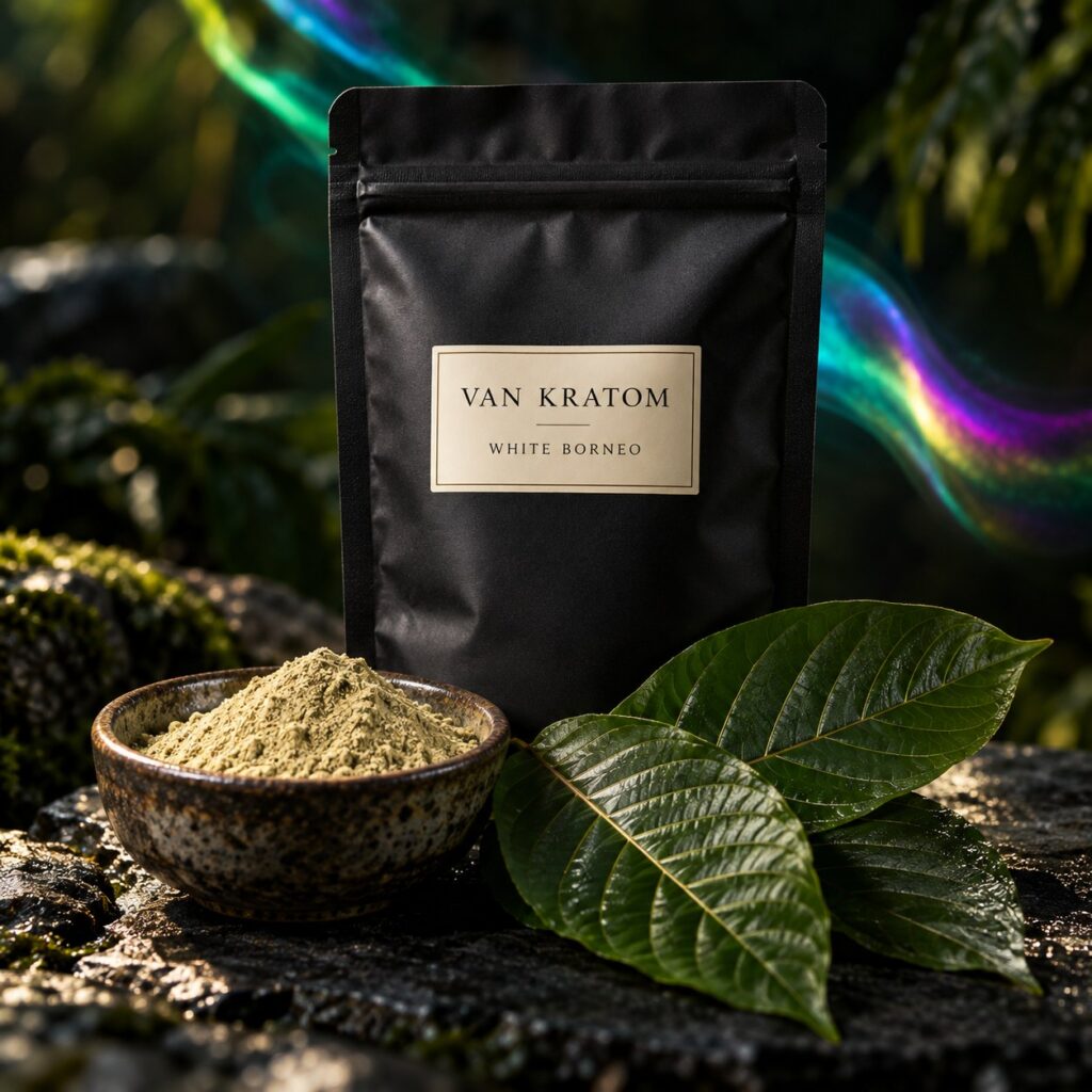 Kratom White Borneo poeder – natuurlijke kleurstof van Van Kratom